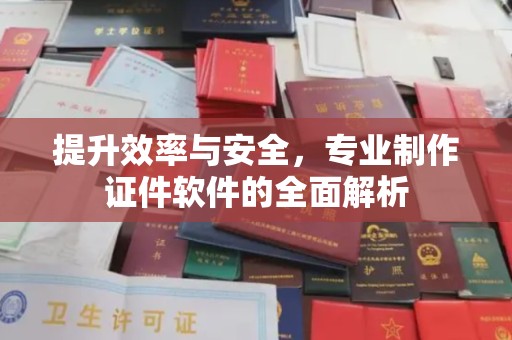宣化提升效率与安全，专业制作证件软件的全面解析