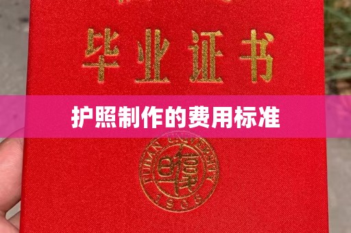 宣化护照制作的费用标准