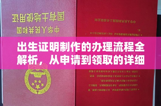 宣化出生证明制作的办理流程全解析，从申请到领取的详细指南