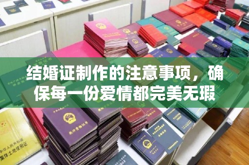 宣化结婚证制作的注意事项，确保每一份爱情都完美无瑕