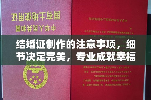宣化结婚证制作的注意事项，细节决定完美，专业成就幸福