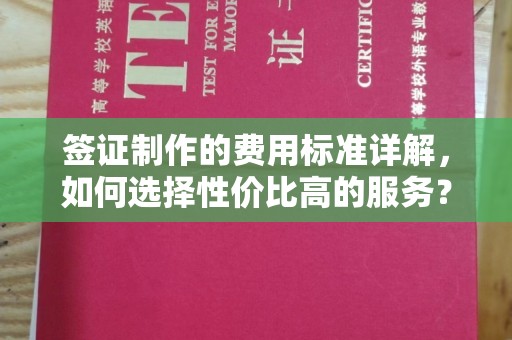 宣化签证制作的费用标准详解，如何选择性价比高的服务？